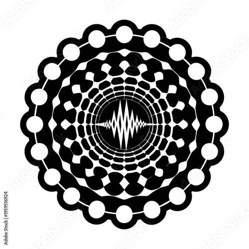 A solid style icon of spiritual element