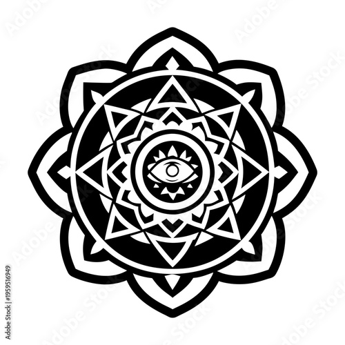 A solid icon of ritual sign