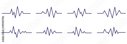 Heart beat pulse line with love symbol for medical health care cardiology branding vector illustration design