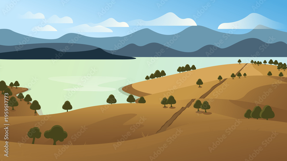 Obraz premium Grass Landscape