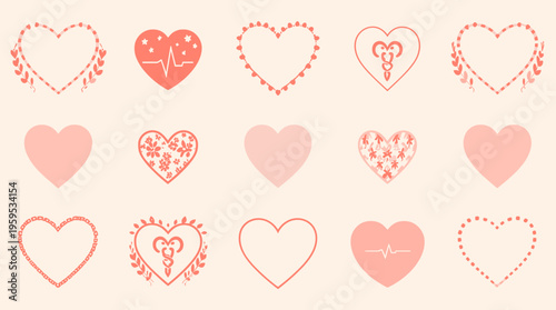 A stylized coral-colored chain link on a cream background, evoking a sense of modern design and minimalism.