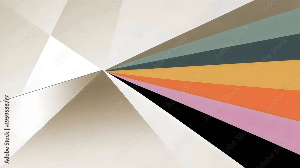 Fototapeta premium Prism dispersing light into 2026 trend colors – Ideal for color theory, design trends, or creative inspiration.