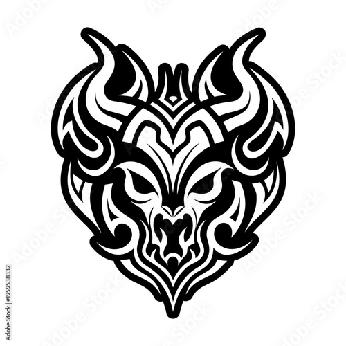 A solid style icon of evil horns symbol