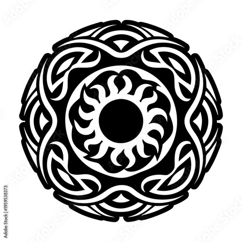 A filled style icon of lava symbol