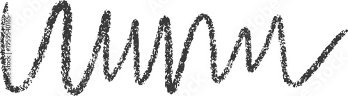 Freehand Crayon Wavy Line