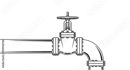 Oil Refinery Silhouette