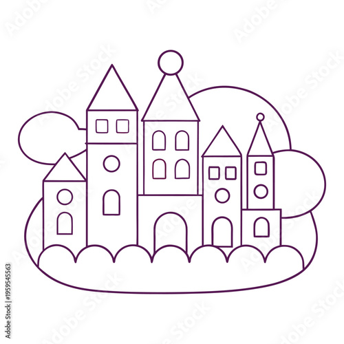 A vibrant cartoon cityscape bursting with bold colors, playful buildings, winding streets, and lively details, creating a cheerful urban scene full of fun, energy, and imagination.
