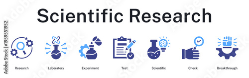 Scientific research methodology from laboratory experiments through rigorous testing to groundbreaking discoveries.