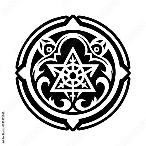 Bewitched artifact symbol icon in solid style