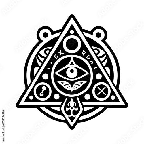 Spirit board icon in filled style