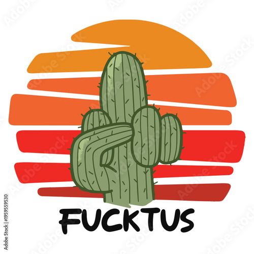 Cactus Plant Giving the Finger.