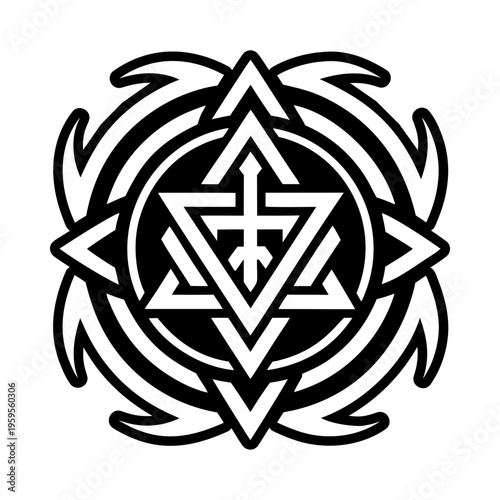 A filled style icon of heaven symbol