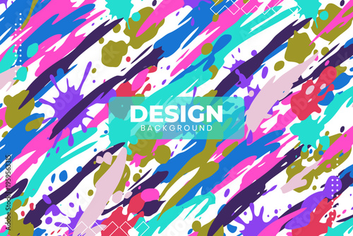 Vibrant splashes of color explode across the canvas