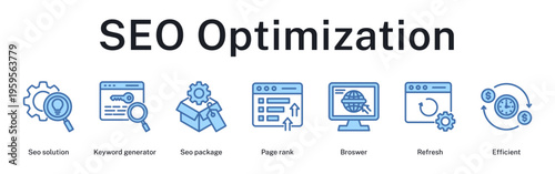 SEO optimization workflow from keyword research to efficient page ranking and browser performance