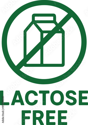 lactose free vector