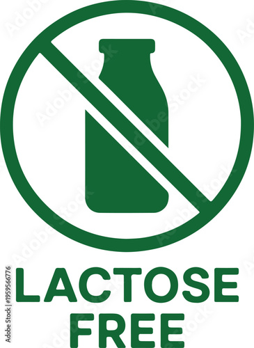 lactose free vector