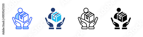 Product Owner Multi Style Icon Set Vector 