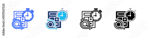 Agile Estimation Multi Style Icon Set Vector 