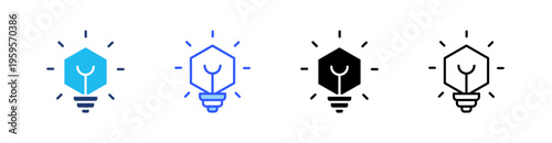 Ideate Multi Style Icon Set Vector 