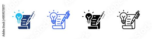 Design Multi Style Icon Set Vector 