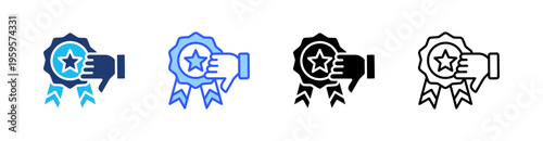 Bad Quality Multi Style Icon Set Vector 