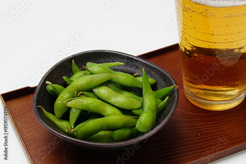 枝豆とビール