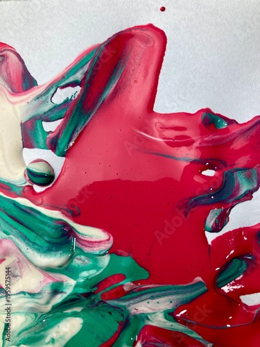 Photos Explosive abstract of vivid hues on canvas, a dynamic visual symphony of color, texture, and creative freedom