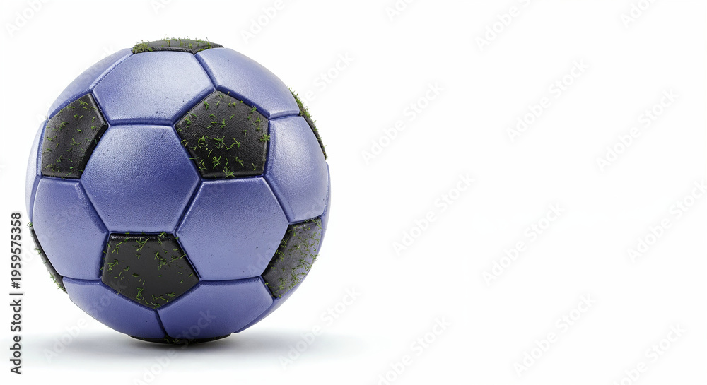 custom made wallpaper toronto digitalSoccer ball isolated on white gray background. Football traditional sport game leather ball white and black color copy space, banner. 3d illustration
