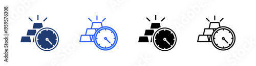 Futures Multi Style Icon Set Vector 