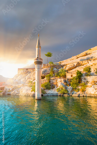 Sunken Village in Halfeti, Gaziantep - Turkey