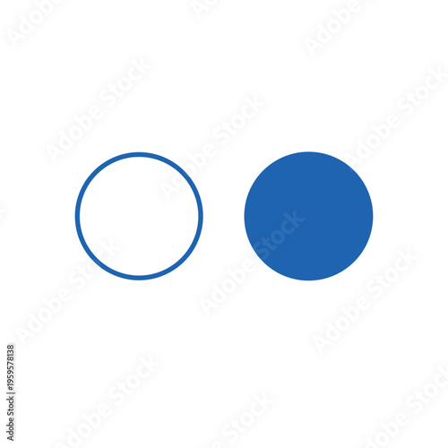 Round shapes flat figure set