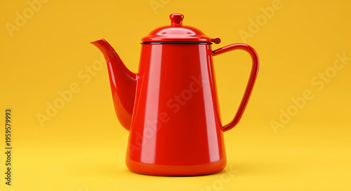 Wallpaper Mural Vintage coffee pot isolated on background 3D rendering Torontodigital.ca