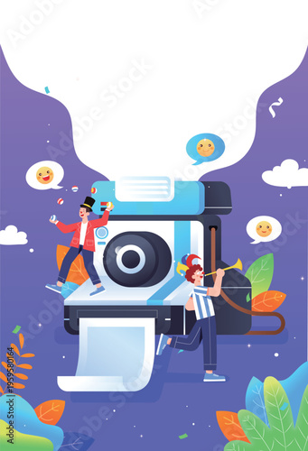 Vector illustration of children's entertainment and leisure lifestyle on Children's Day