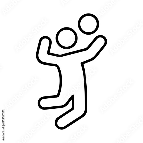 Volleyball player icon