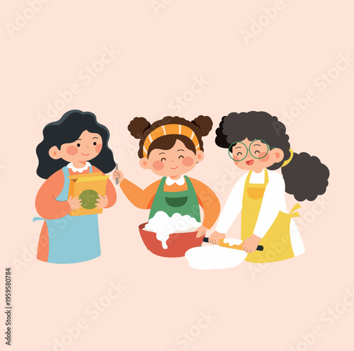 Vector illustration of children's entertainment and leisure lifestyle on Children's Day