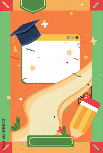 Vector illustration of children's entertainment and leisure lifestyle on Children's Day