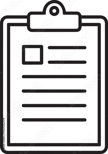 A detailed image of a clipboard featuring several lines, waiting for some data to fill in for a checklist, schedule, or record.
