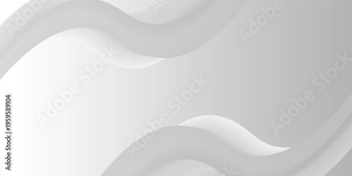 Latar belakang putih abstrak dengan garis bergelombang lembut yang elegan dan ilustrasi efek bayangan lembut yang lembut