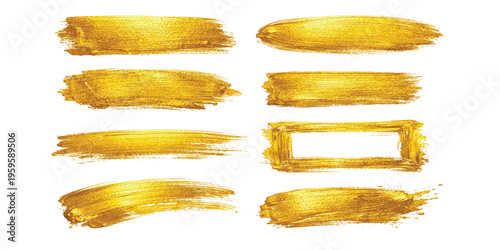 Watercolor paint strokes stains and splashes set