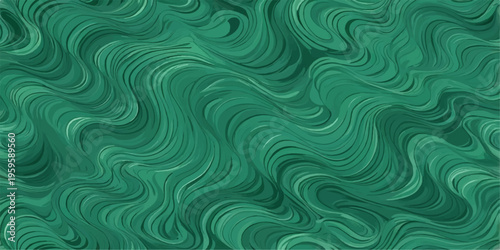 Abstract blue and green wavy background pattern