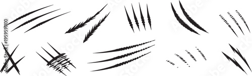 claw tattoo design pack assorted slash shapes and textures