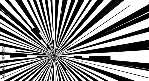 Sunburst radial stripes. Starburst abstract line circle vector background. Sun rise light round decoration elements. Vector illustration.
