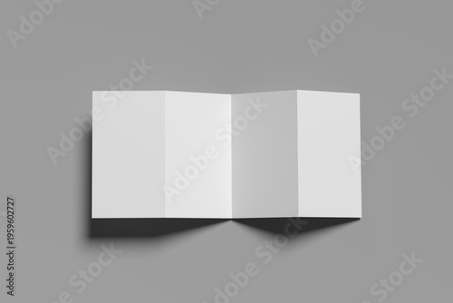 Corporate Fourfold Brochure Mockup Set Elegant Print Presentation