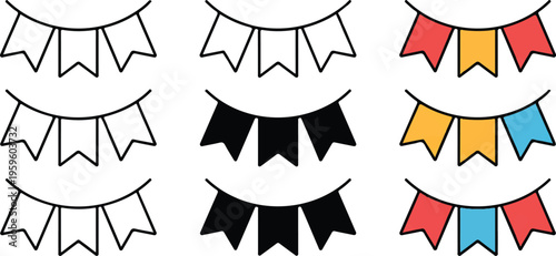 Professional minimalist Kaaba icon set featuring sacred Islamic architecture and religious pilgrimage symbols in clean line art vector styles.