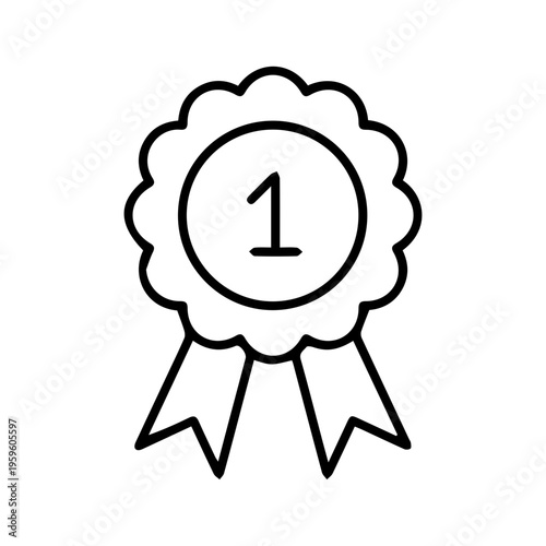 Number 1 Award Ribbon