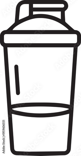 Protein Shaker Illustration 
