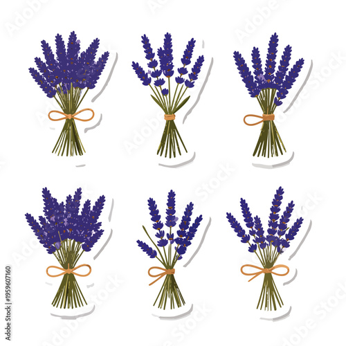 Eco-Journaling Sticker Sheet with Pressed Lavender and Twine