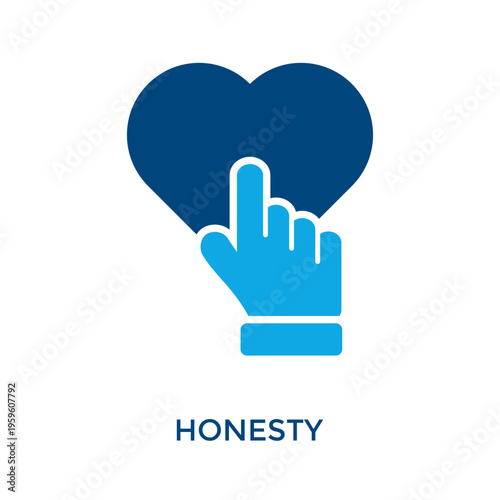 Honesty Icon Dual Tone Style. Vector Illustration For Graphic Design