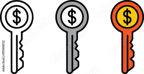 Professional minimalist book icon set featuring educational literature and star symbol notebook designs in clean line art vector styles.