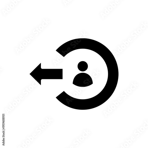 Logout Glyph Icon